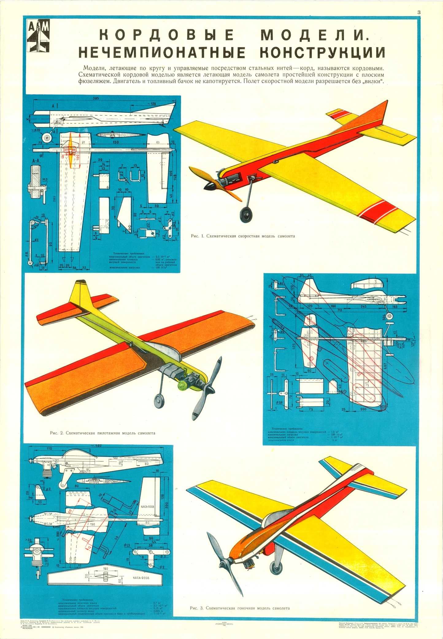 Авиамодели ссср чертежи